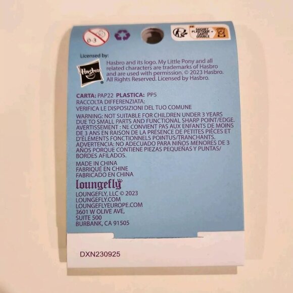Loungefly My Little Pony Heart Dangle Rainbow Glitter Enamel Pin NEW - Picture 7 of 10
